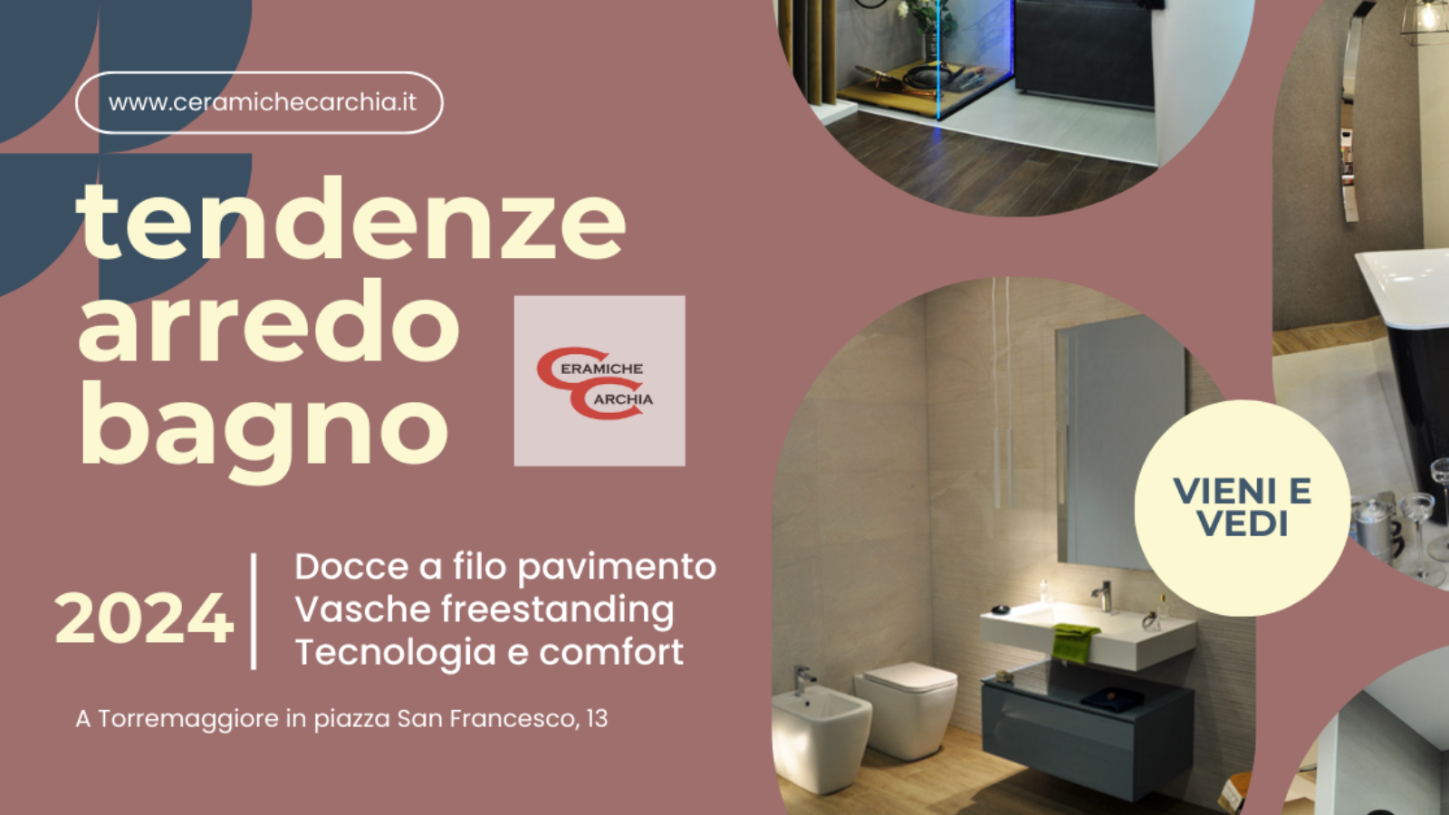 tendenze arredo bagno 2024 - ceramiche carchia